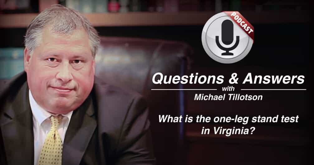 What Is the OneLeg Stand Test? Tillotson & Martin, LLC